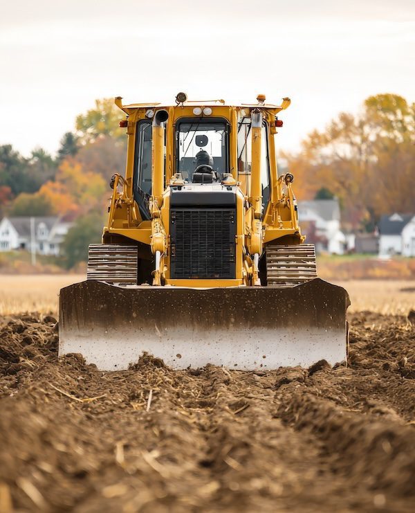 Bulldozer Leveling and Clearing Land in Summerton SC
