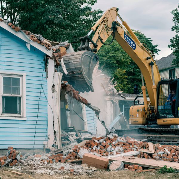Excavator House Demolition